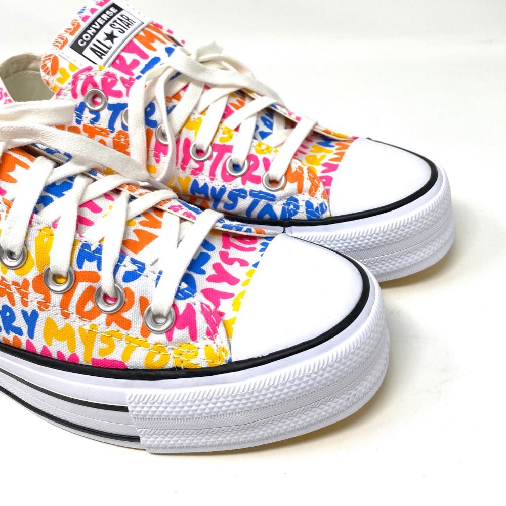 Converse Women's Size 7 570322C CTAS Double Stack LIFT OX Platform Print Sneaker - Picture 3 of 10